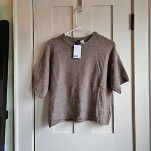 H&M Taupe Knit Top